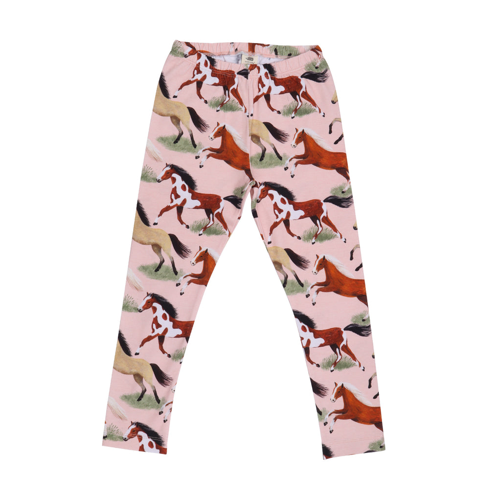 walkiddy - Leggings The Horses Rosa