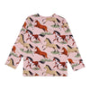 walkiddy - Langarm Shirt The Horses Rosa