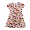 walkiddy - Kleid The Horses Rosa