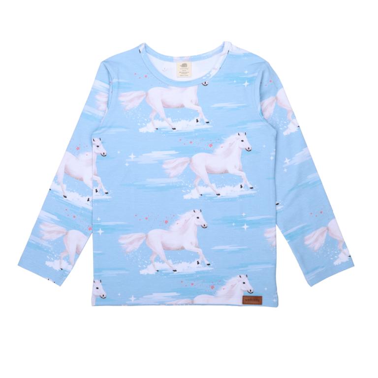 Walkiddy - White Horses Shirt