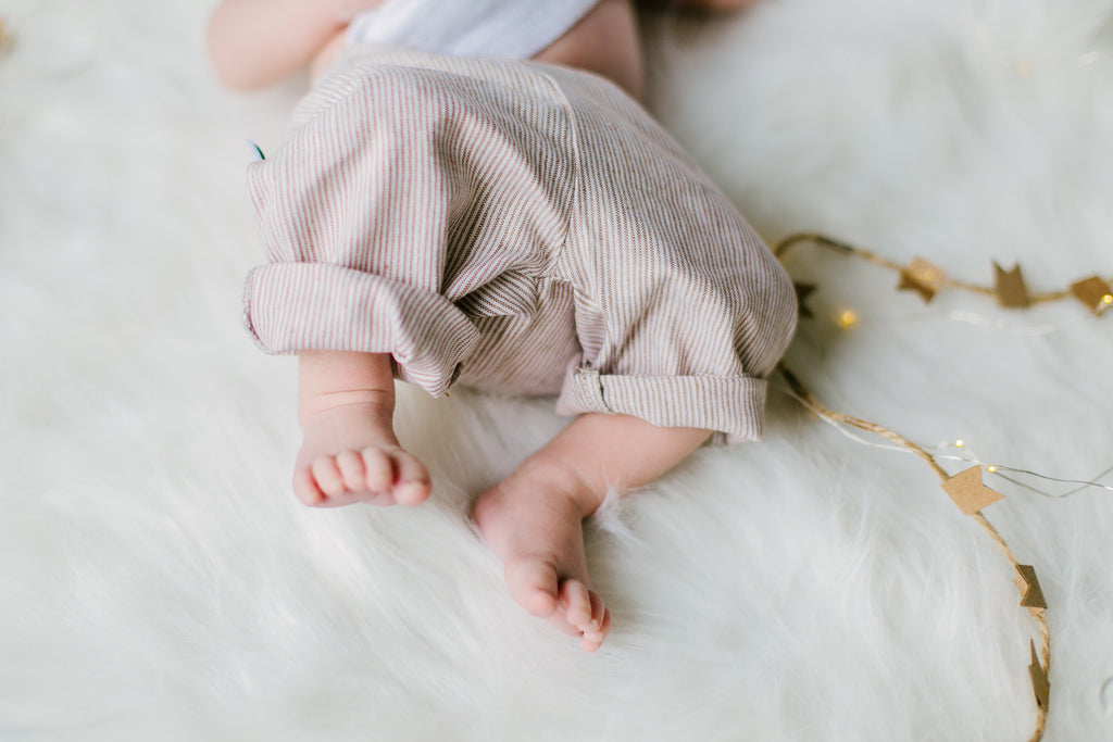 Linen White stripe pants