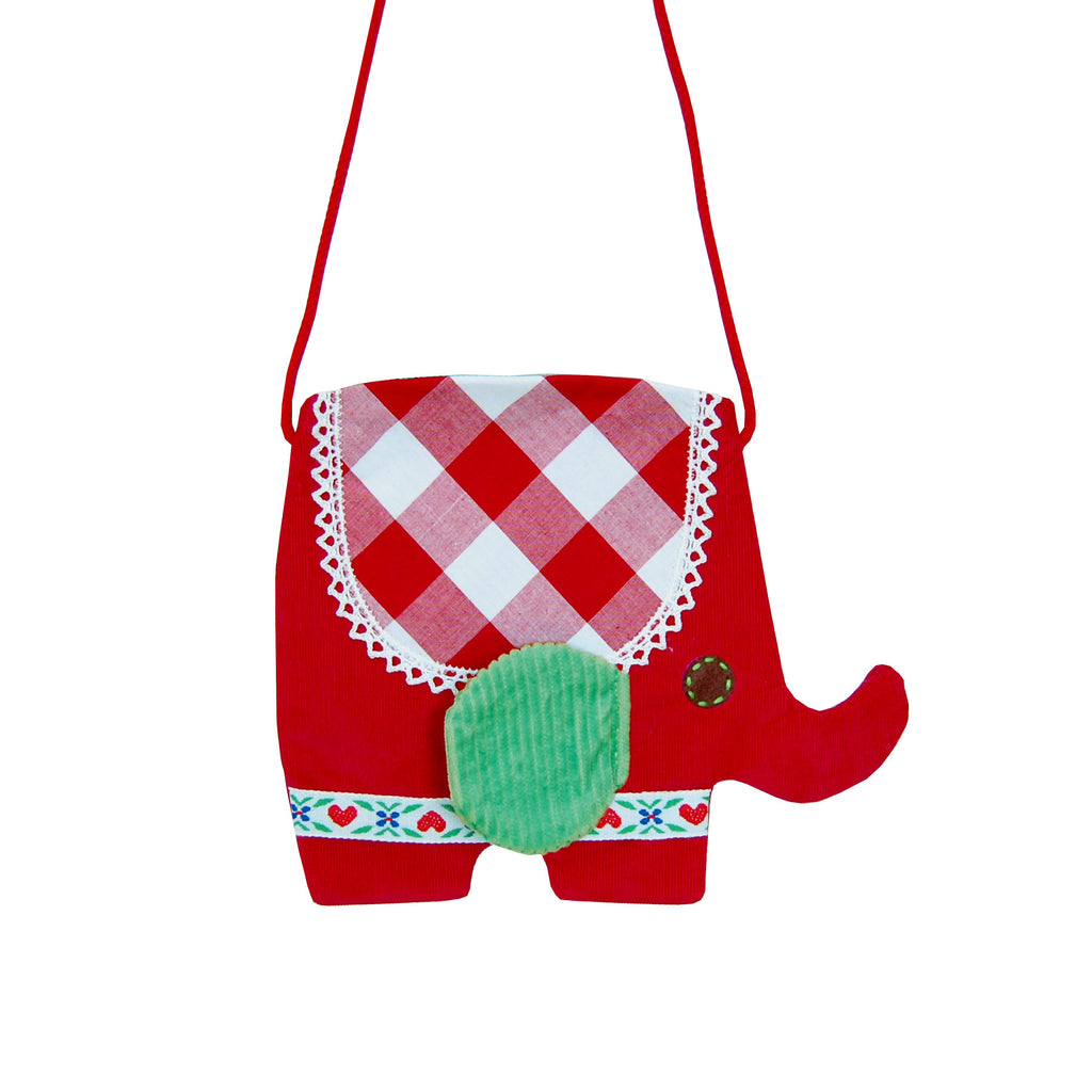 Kindertasche Cord Elefant Rot