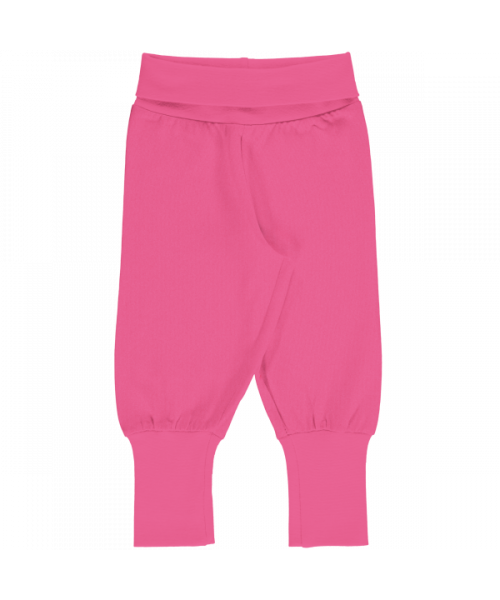 maxomorra - Pants Rib Solid AZALEA