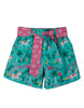 Frugi Seren Reversible Shorts -  Aqua Indian Horse
