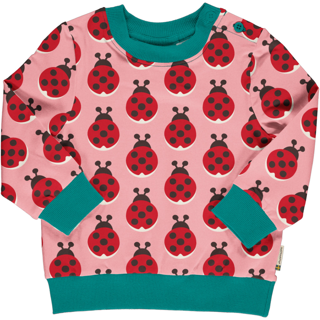 maxomorra - Sweatshirt Button Ladybug