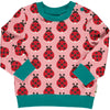 maxomorra - Sweatshirt Button Ladybug