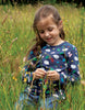 Frugi Langarmshirt Bryher Top Hedgehogs