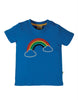 Frugi Avery Applique Top -  Cobalt Rainbow