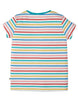 Frugi Camille Applique Tee -  Soft Multistripe Horse