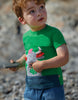 Frugi Penryn Panel T-shirt -  Glen Green Buffalo