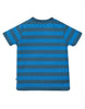 Frugi Sid Applique T-shirt -  Blue Stripe Tractor