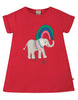 Frugi Sophie Applique Top -  True Red Elephant