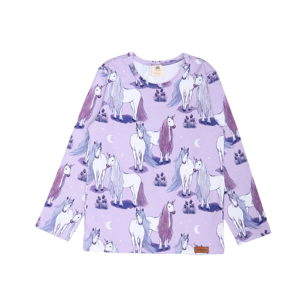 walkiddy - Langarm Shirt Unicornland Lila