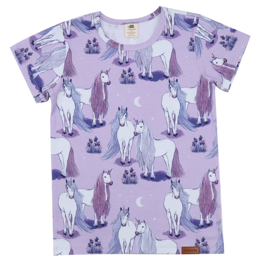 walkiddy - T-Shirt Unicornland Lila