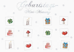 Doppelkarte " Geburtstags-Mini-Memory " cityproducts