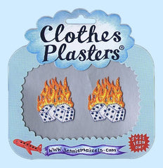 Bügelbilder Clothes Plasters Würfel 2 Stück